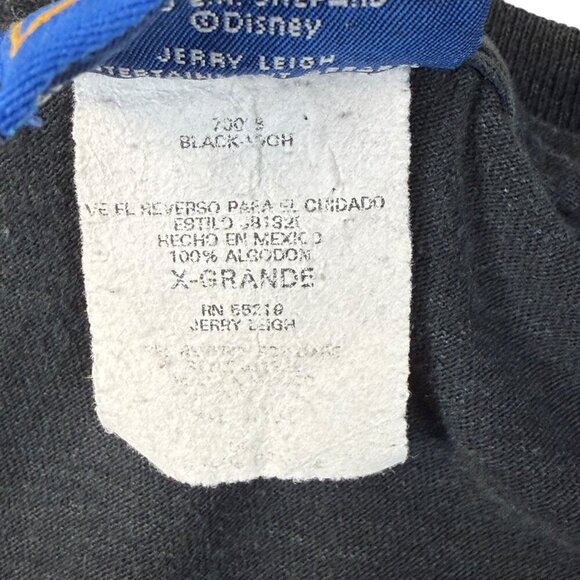 VTG 90s Disney Winnie The Pooh T-Shirt Sz XL Black Flower Butterfly Graphic Tee - Picture 9 of 11